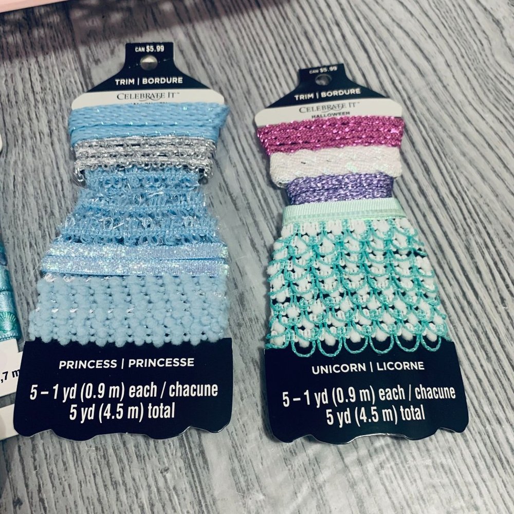 Ribbon Lot Mermaid Cute Lace Shine Satin And More Crafts DIY  #6 - Picture 7 of 8